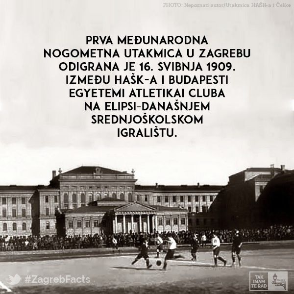 Prva međunarodna nogometna ukalmica 1909. godine